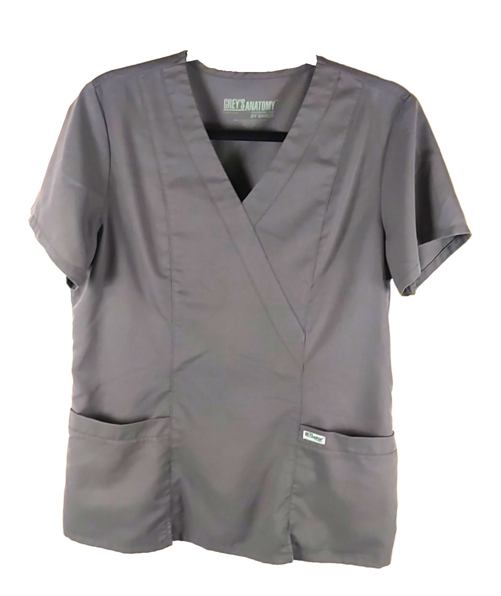 Grey's Anatomy Women's Scrub Top Size Medium Gray